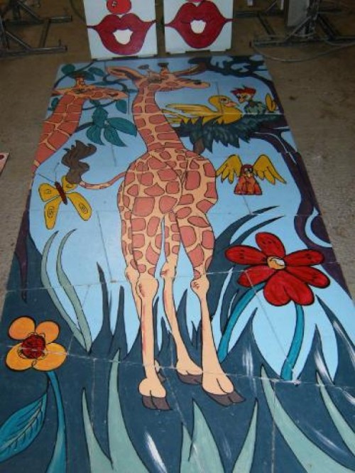 Megapuzzel Giraf 2x1m 